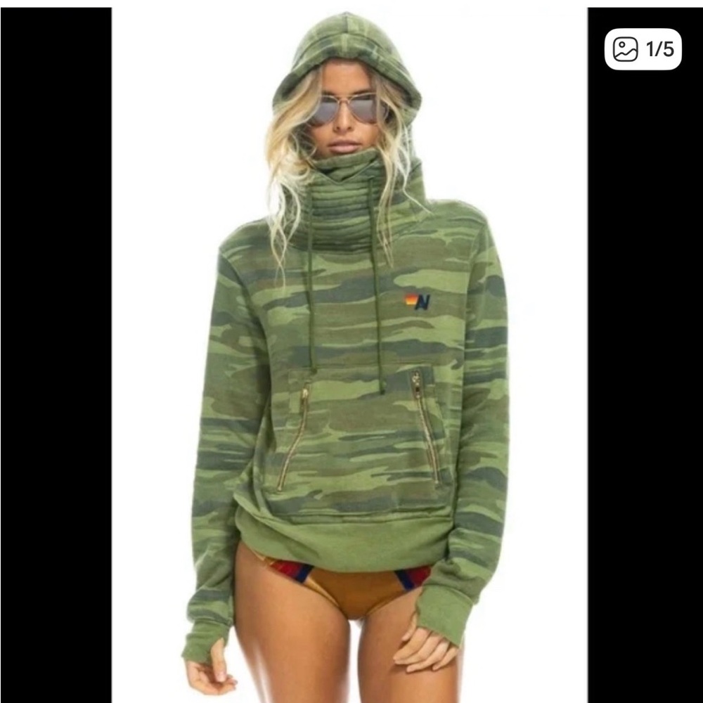 Aviator Nation Camo Ninja Hoodie